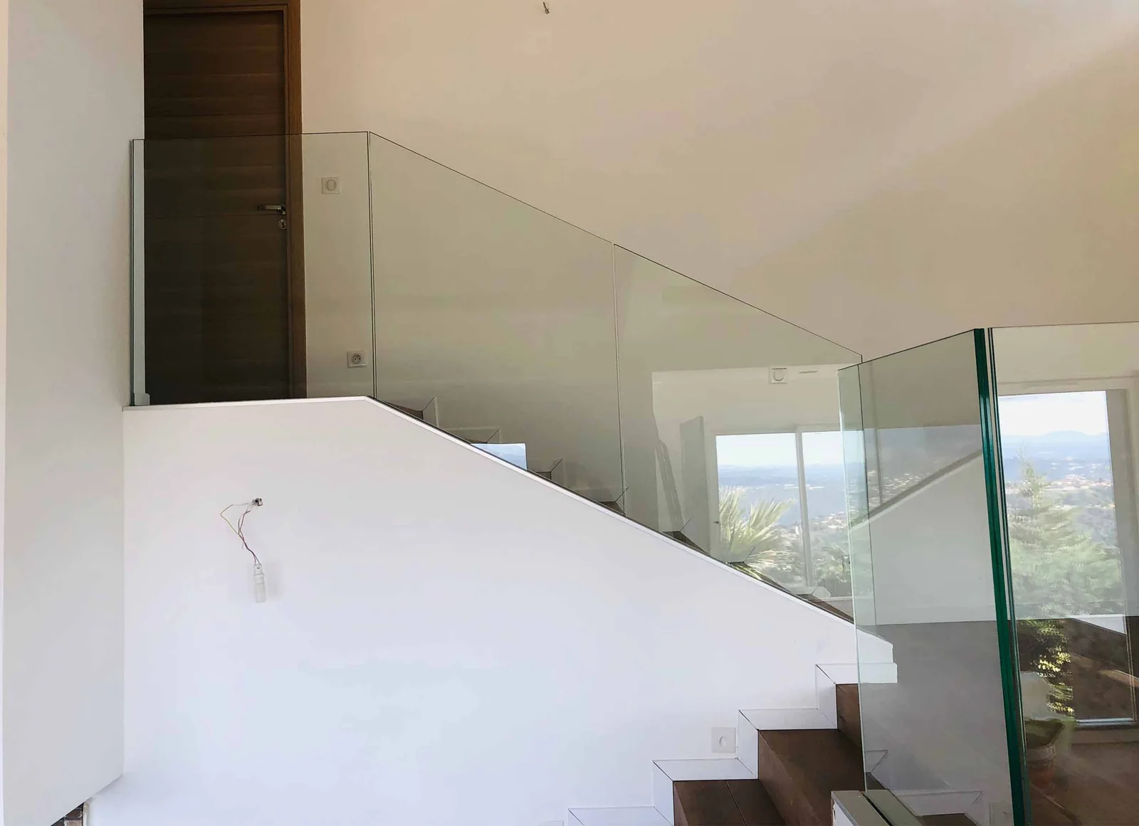 Garde-corps vitré d’escalier